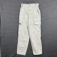 BDG Urban Outfitters Cargo Pants Womens 28 Beige Relaxed Skate Jean Elastic