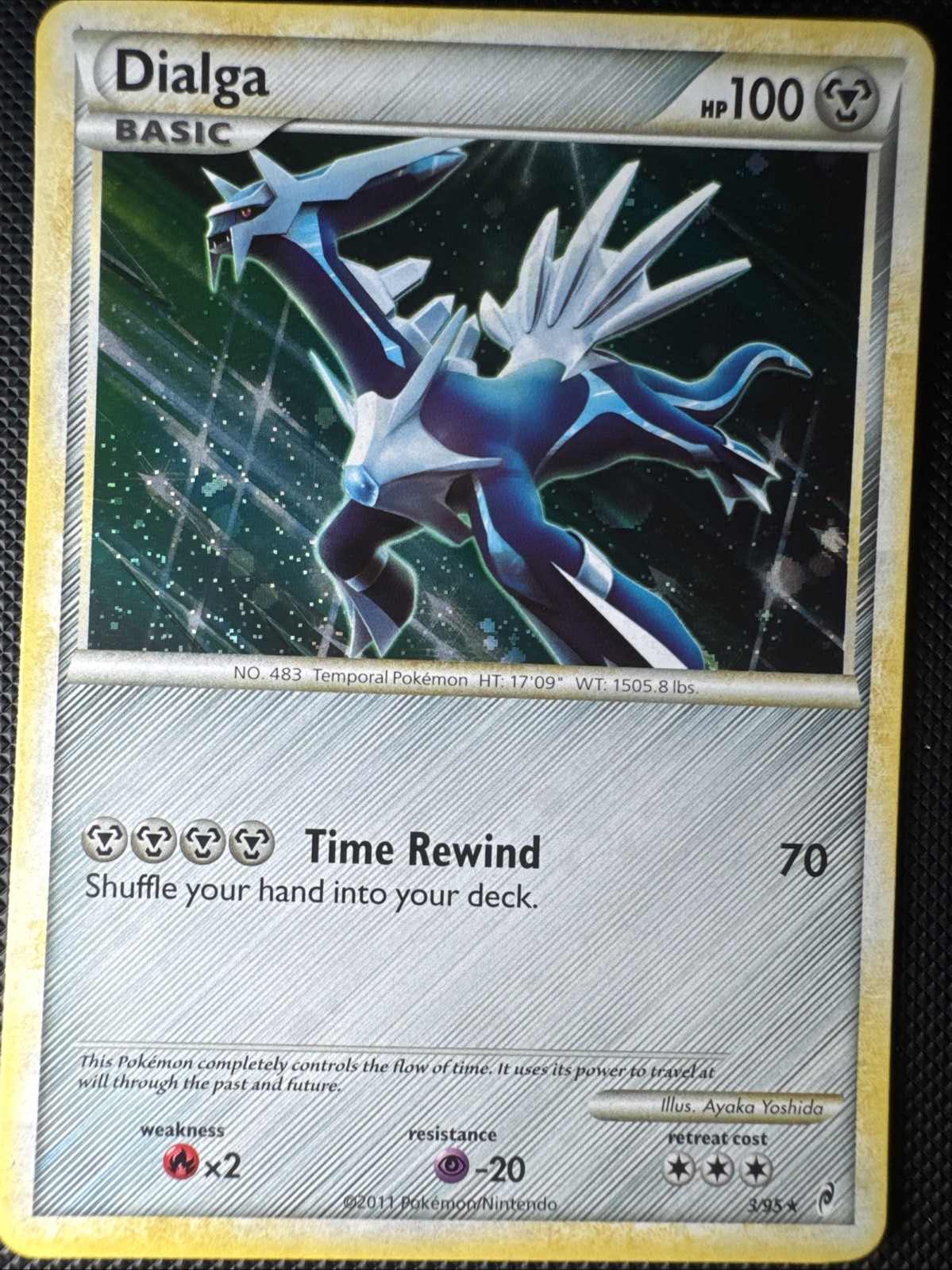 Pokemon Dialga 3/95 Call of Legends Holo Rare 2011 NM