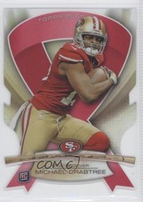 2013 Topps Platinum Die-Cut Ribbons BCA Pink Michael Crabtree #ABMDC-MC 0f8