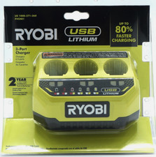 RYOBI USB Lithium 3-Port Charger - FVCH01 - * NEW & SEALED *