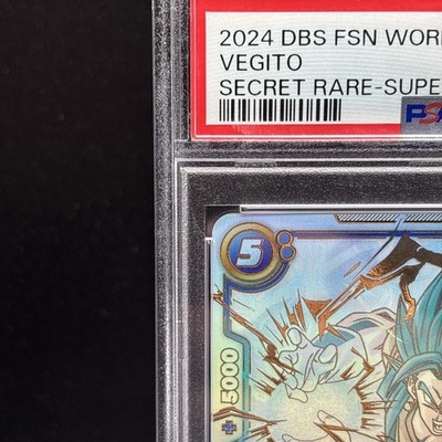 PSA 10 Vegito FB02-139 SCR Dragon Ball Fusion World Blazing Aura