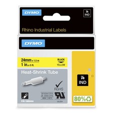 DYMO Rhino etichette industriali tubolari termoretraibili | 24 mm x 1,5 m |
