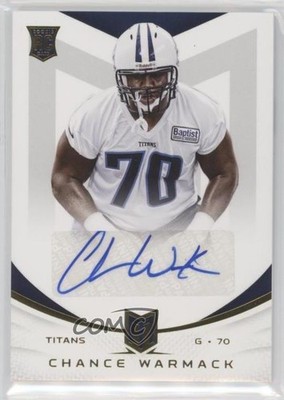 2013 Panini Momentum Rookie Signatures Gold 18/49 Chance Warmack Auto RC z5i