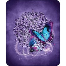 Celtic Butterfly 50x60 Inch Plush Throw Blanket
