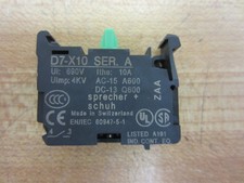 Sprecher  Schuh D7-X10 Contact Block D7X10 Pack of 6 