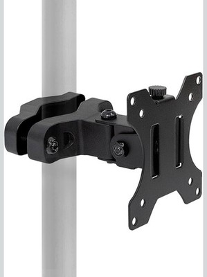 Mount-It! Universal VESA Pole Mount | Full Motion TV Pole Bracket | VESA 75 1