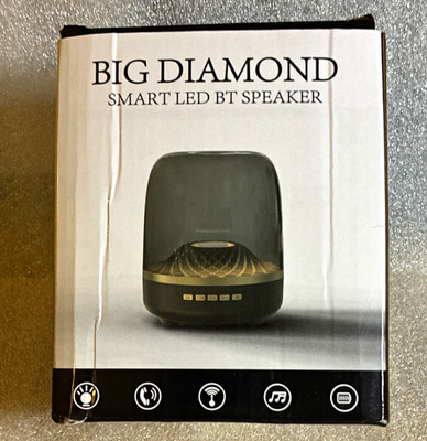 Big Diamond Smart LED BT Speaker Bluetooth Wireless Illuminated Black