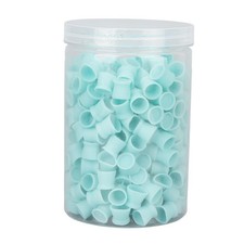 300pcs Disposable Silicone Tattoo Ink Cups Blue