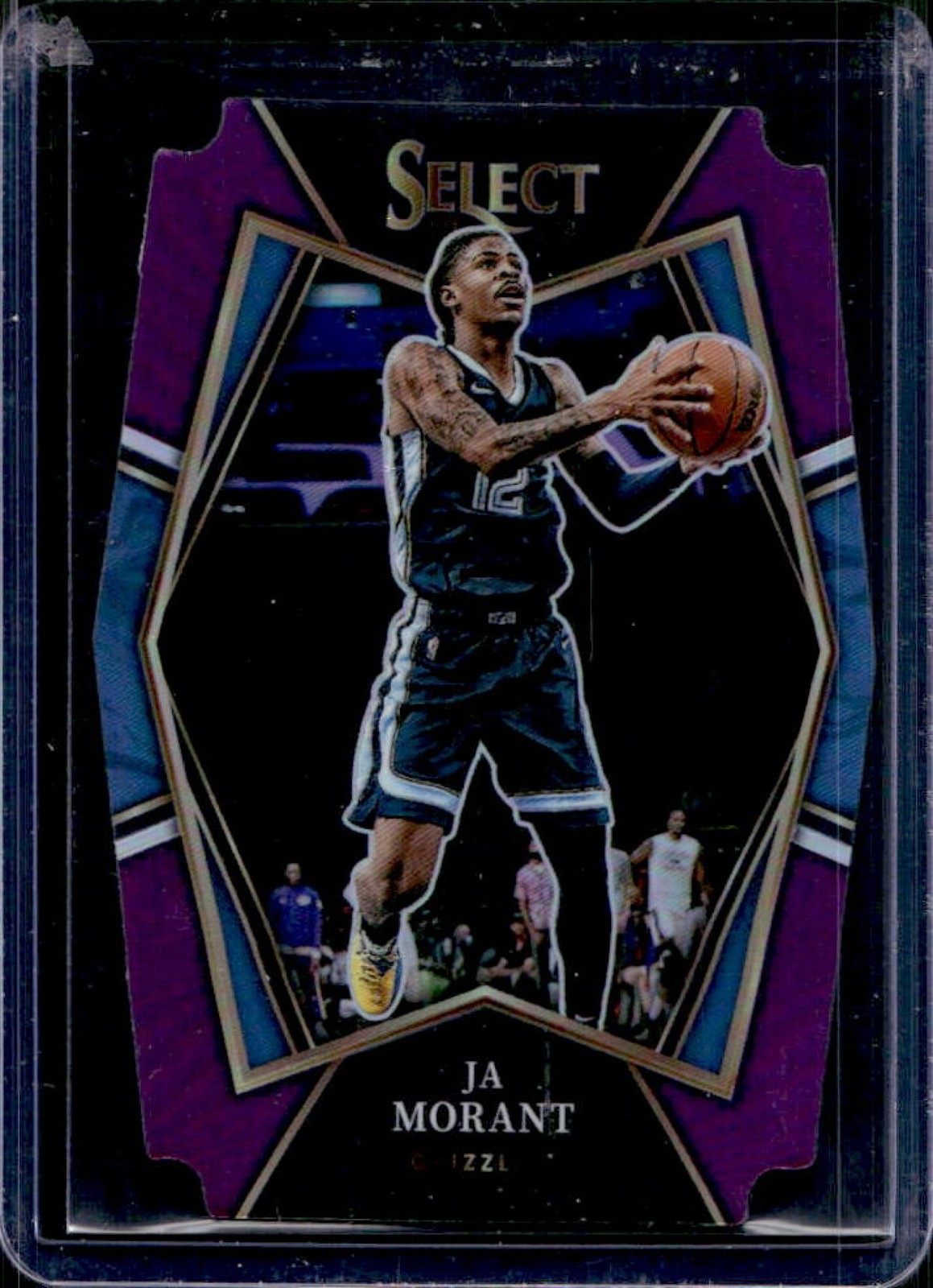2021-22 Select Ja Morant Purple Prizm Die Cut Premier #13/99 Grizzlies