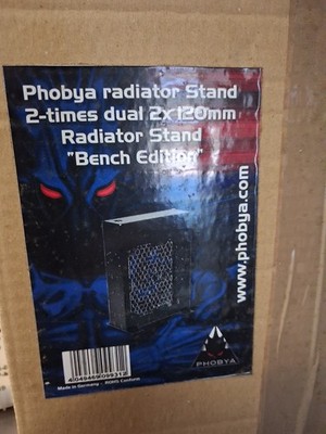 PHOBYA RADIATOR STAND - BLACK 2-FAN DUAL - 2X120MM ''BENCH EDITION'' 38188