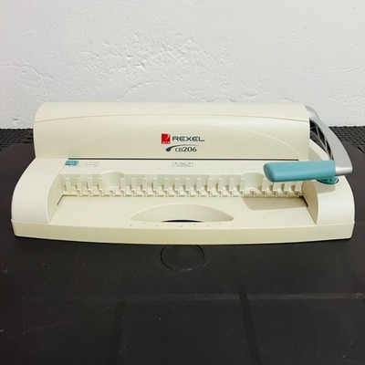 Rexel CB206 Compact Comb Binder White Complete Accessories Working