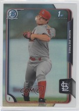 2015 Bowman Chrome Prospects Refractor 265/499 Nick Petree #BCP84 b4y