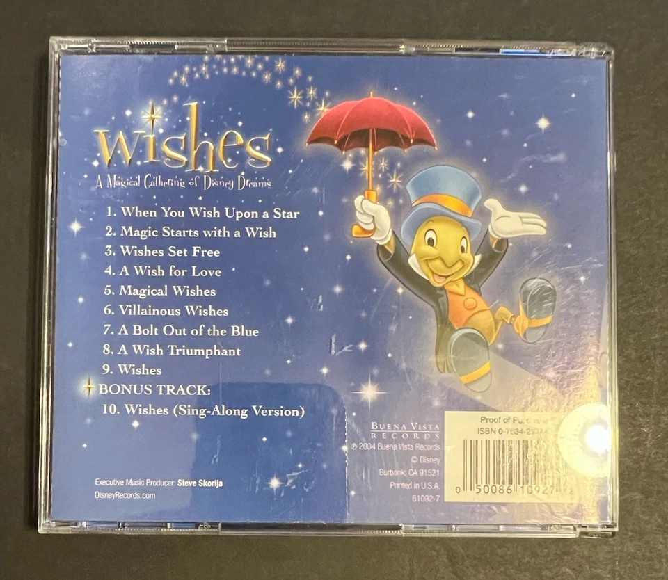 Wishes - A Magical Gathering Of Disney Dreams-10 Disney Classics-VG - Image 3 of 4