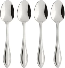 Oneida American Harmony Everyday Flatware Teaspoons, Set of 4 Silverware 