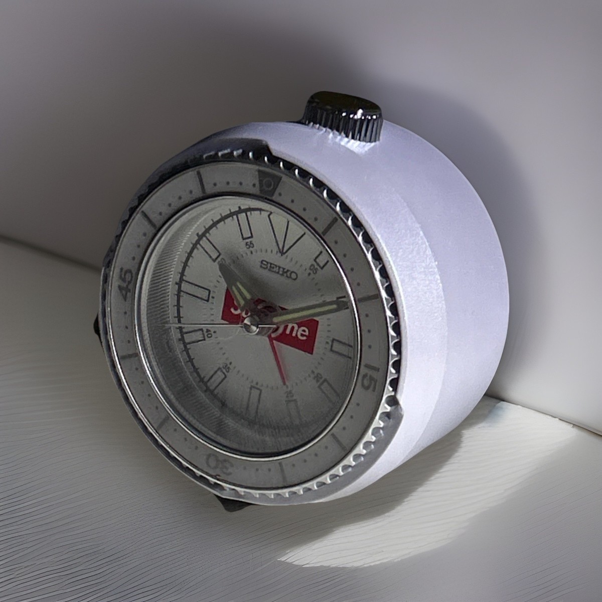 NEW) Supreme / Seiko Mai Alarm Clock | White | Glow in the Dark