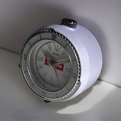 Supreme Seiko Mai Alarm Clock 即日発送 NEW) Supreme / Seiko Mai Alarm Clock | White | Glow in the Dark