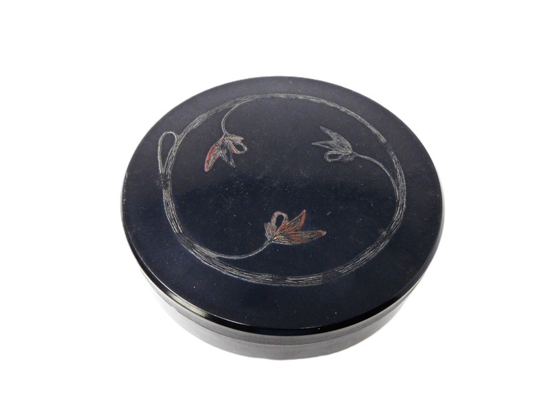 Vintage "Hardy Bros." Fly Leader and Flies Storage Box W/Threaded Lid