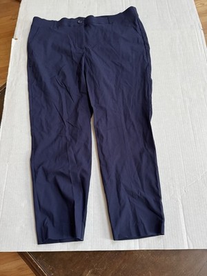 Prescott New York Navy Blue Pants Women's Size 22W New With Tags