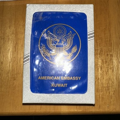 Vintage Kuwait Embassy Playing Cards featuring Iraqi Regime ''Most Wanted''