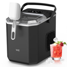 Countertop Ice Maker, 26Lbs/24H Portable Ice Machine with Handle,9 Bullet Ice Cu