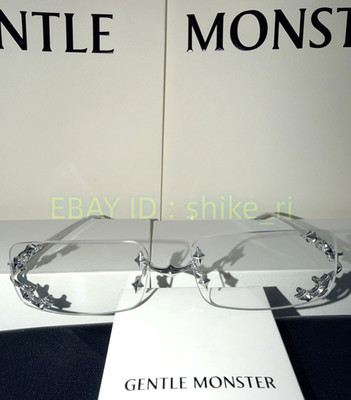 GentleMonster Sunglasses Bold Collection - Mosh 02 Silver Frame Clear Lenses