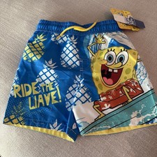 SpongeBob Swim Trunks Size 4 NWT