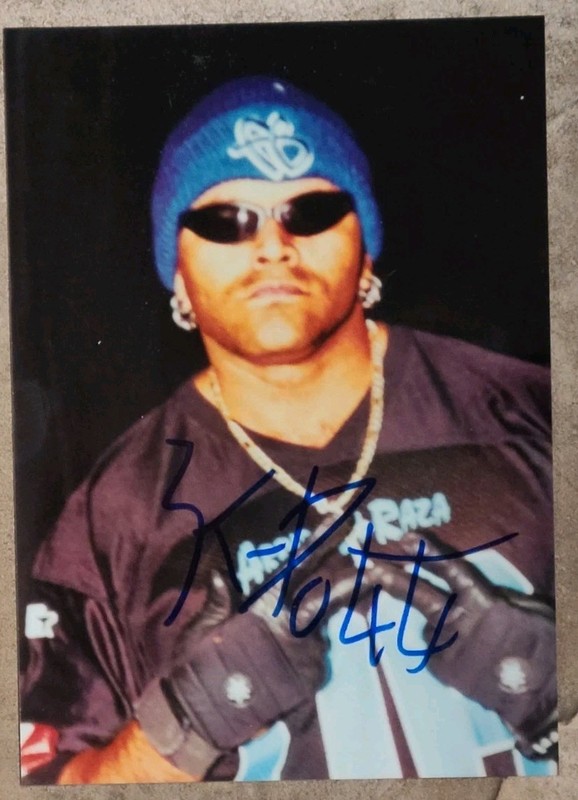 KONNAN signed 5 X 7 PHOTO WCW AAA ECW WWE WWF TNA pro wrestling lucha libre
