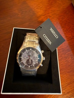 Citizen Tsuki-yomi A-T BY1010-57H Perpetual World Time Grey Dial   NEW w/ Box