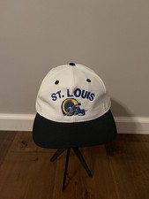 Vintage Los Angeles/St Louis Rams NFL Football Logo7 White Snapback Hat Cap