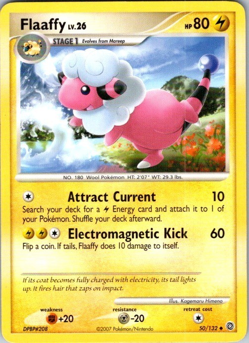 Flaaffy 50/132 Uncommon Secret Wonders Pokemon Damaged