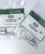 TWO Compx Timberline D101CB Front Gang Lock Cylinder Body, Flange NEW SEALED pkg