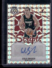 Cole Swider 2023-24 Panini Mosaic #MS-CSH Scripts Auto AU