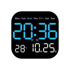 Multi-functional Electronic Wall Clock Display Table Clock  for Bedroom