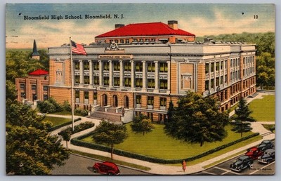 Bloomfield High School New Jersey NJ Postcard April 21 1944