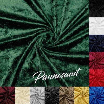 Pannesamt Samt Stoff Meterware Bekleidung Kostüm Panné 140cm Breit Fasching Deko