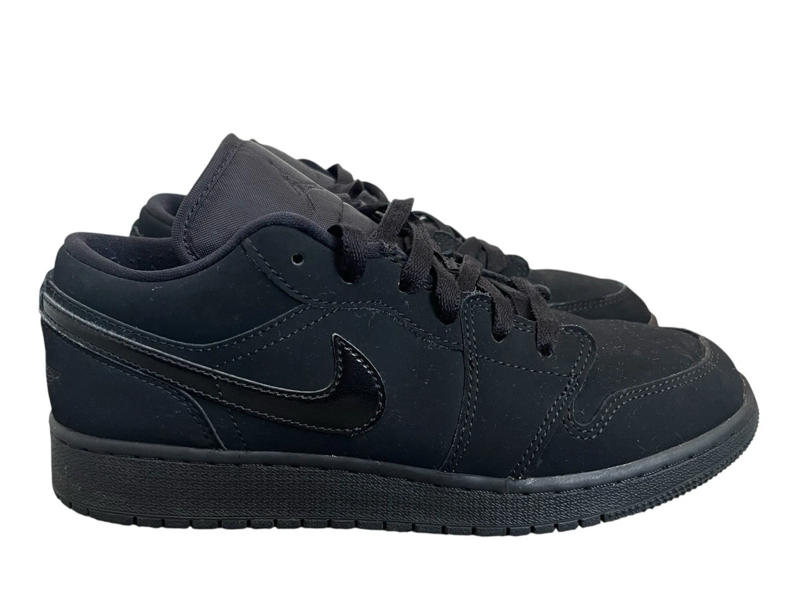 Nike Air Jordan 1 Low GS Triple nere taglia UK 5 5 553560 056