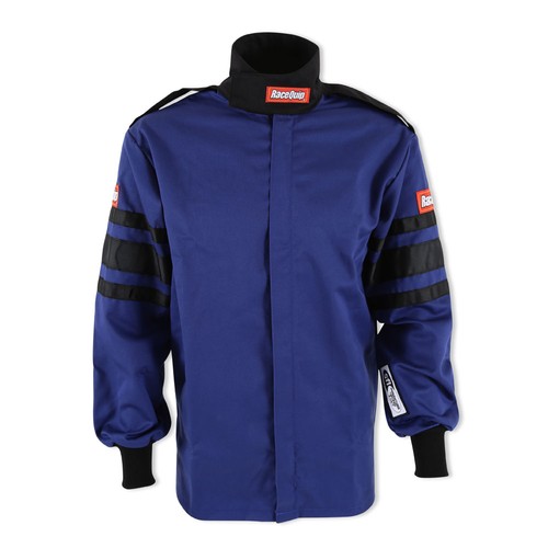 Racequip Jacket 111025; SFI-1 SFI 3.2A/1 Large, Single Layer, Blue - Foto 4 di 6