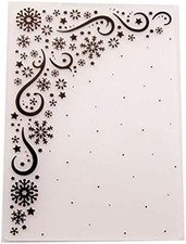 Welcome to Joyful Home 1PC Christmas Snowflake Cornor Lace Embossing Folder for