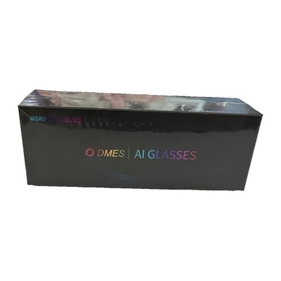 DMES AI Glasses Black Smart Glasses AI Assistant Translation Lens HiFi Audio