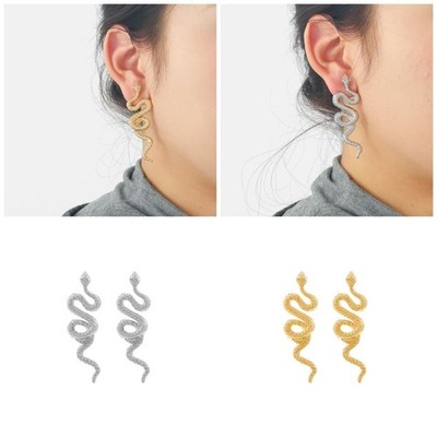 Distinctive Snake Earrings Unisex Ear Studs Punk Earrings for Everyday Wear