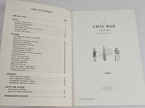 Civil War Handbook Paperback Book William Price 1961 Illustrated Photo History - Picture 3 of 6