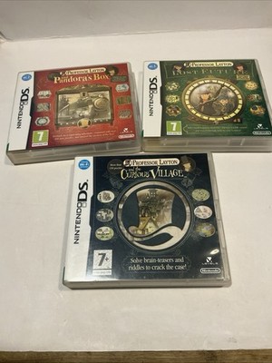 Professor Layton Curious Village & Pandora's Box &thelost Future, 3 Ds Spiele