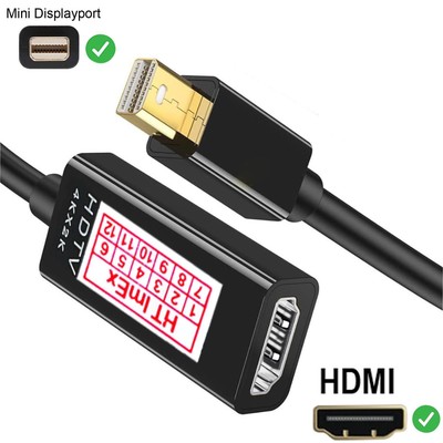 Mini Display Port Mini DisplayPort auf HDMI Adapter für Monitor 4K 2K 60Hz 120Hz