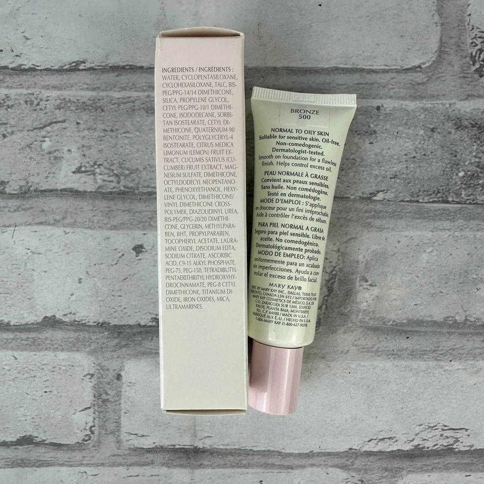 MARY KAY Full-Coverage Foundation BRONZE 500 Liquid 1 fl. oz. 377000 NOS - Image 2 of 3