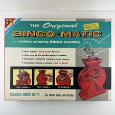 Original Bingo-Matic Bingo Game With Funnel Transogram Vintage 1960 USA