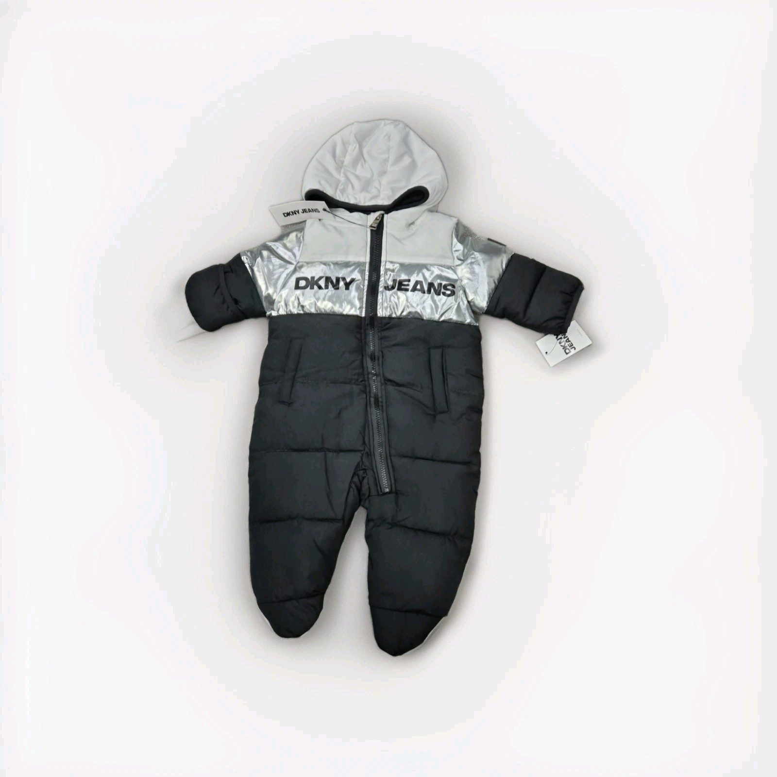DKNY Boys Baby Snowsuit Size 6-9 Months image 3