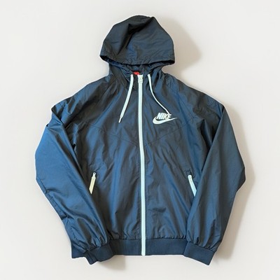 Nike Jacket Women s Black Full Zip Windrunner Windbreaker Hooded Size Large