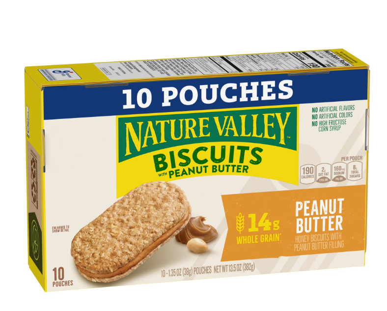 Nature Valley Peanut Butter Biscuit Snack Bars – 10 Pack, 13.5 oz