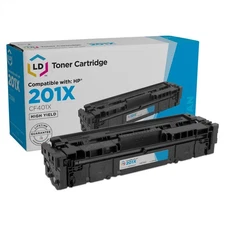 Compatible Toner Cartridge Replacement for HP 201X CF401X High Yield (Cyan)