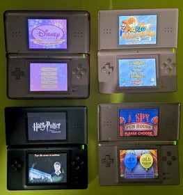 Nintendo DS Lite Console Lot x6 Handheld Systems - Tested - Read Description